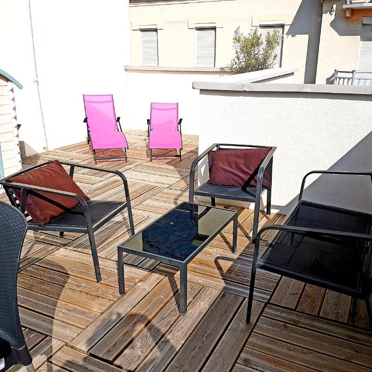 LES FRUITS DE MER, plage et centre à pied, lits faits, parking gratuit, animal bienvenu - Apartment mit Terrasse - 26