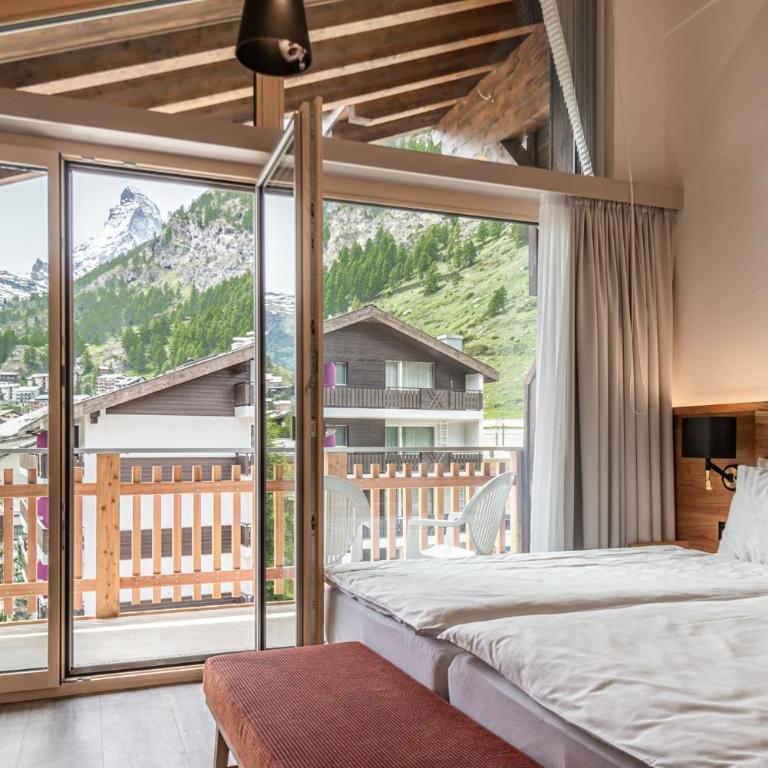 Naco Aparthotel by Arca Spa - Junior Suite unter dem Dach mit Blick auf das Matterhorn - 1