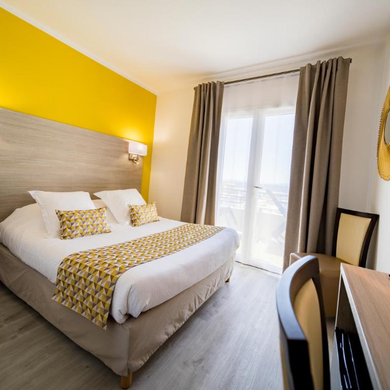 Hôtel Le Rabelais - Chambre Double Privilège avec Balcon - Vue sur Mer - 6