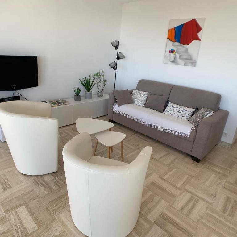 GALETS BLEUS -Vu Mer-Piscine-Clim-Fibre- - Appartement - 15