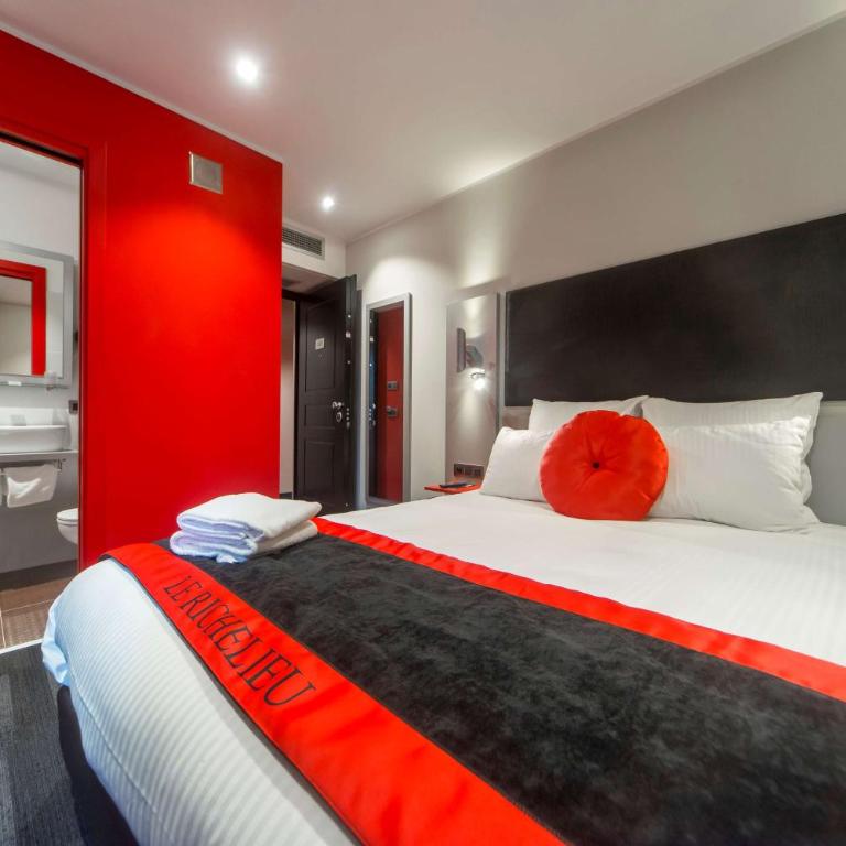 Hôtel Boutique Richelieu, Lyon Gare Part-Dieu - Chambre Lit Queen-Size Standard - Côté Balcon - 21
