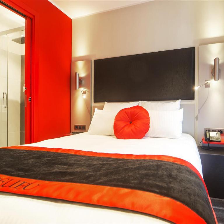 Hôtel Boutique Richelieu, Lyon Gare Part-Dieu - Chambre Lit Queen-Size Standard - Côté Balcon - 6