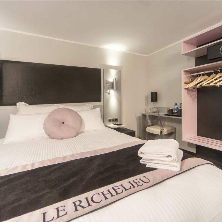 Hôtel Boutique Richelieu, Lyon Gare Part-Dieu - Chambre Lit Queen-Size Standard - Côté Balcon - 9