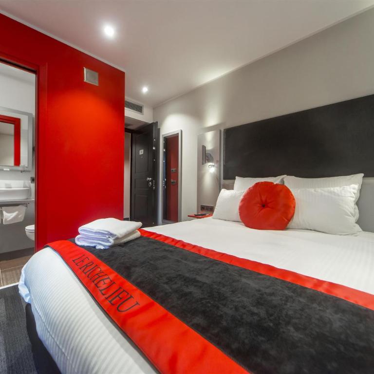 Hôtel Boutique Richelieu, Lyon Gare Part-Dieu - Chambre Lit Queen-Size Standard - Côté Balcon - 8
