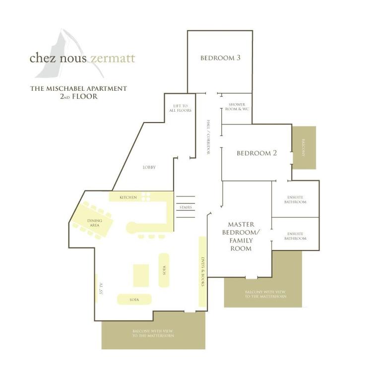 Chez Nous Zermatt - Apartment mit 3 Schlafzimmern - 2. Etage - 22