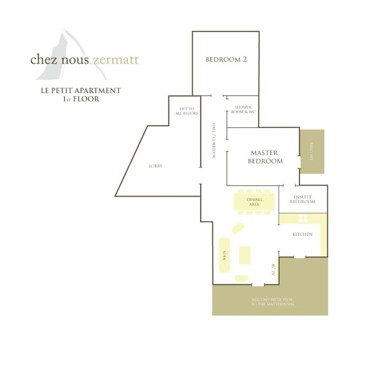 Chez Nous Zermatt - Apartment mit 2 Schlafzimmern - 5