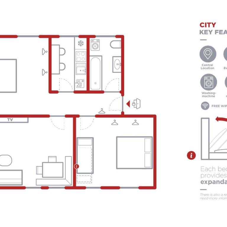Linz CITY - Apartment mit 2 Schlafzimmern - 3