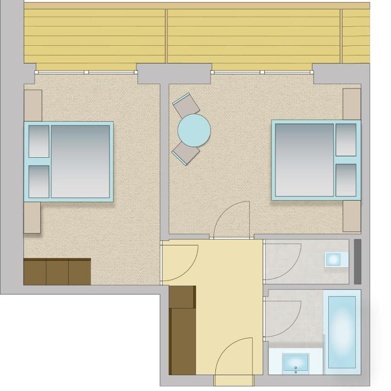 Hotel Mathiesn - Familienzimmer mit Badewanne - 1