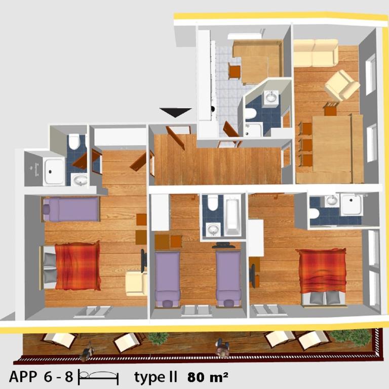 AppartChalet LA RONDULA - 100m from Seceda - Appartamento con 3 Camere da Letto - 8
