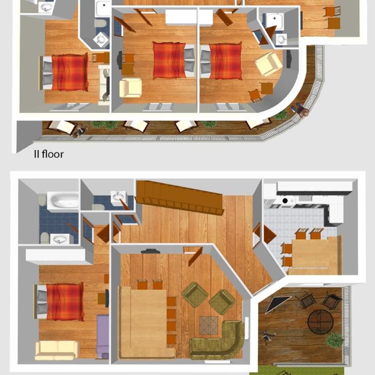 AppartChalet LA RONDULA - 100m from Seceda - Chalet con 5 Camere da Letto - 5