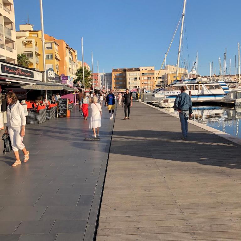 Cap d’Agde Centre port avec parking privé et belle vue port et mer - Apartment mit 1 Schlafzimmer - 13