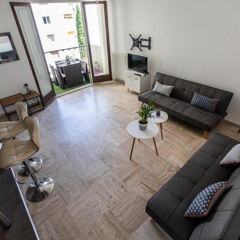 ++++ renovated cosy 50m2 sunny flat / balcony / close to beach and to the Palais des festivals ++++ - Appartamento con 1 Camera da Letto - 11