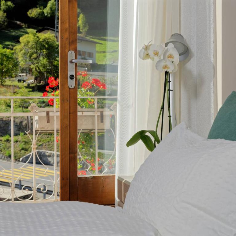 Hôtel Terminus - Doppel-/Zweibettzimmer mit Bergblick - 3