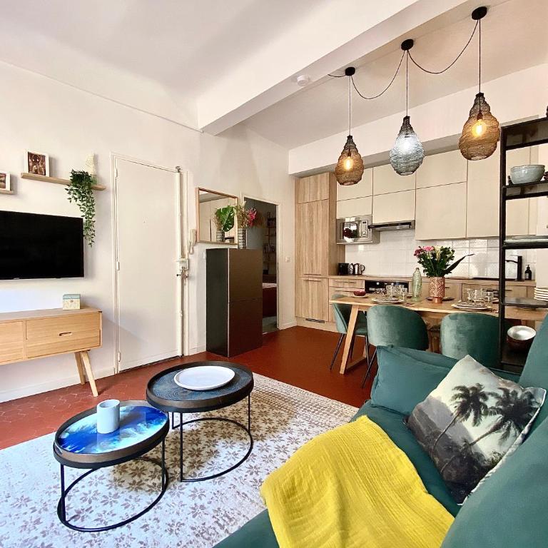 Dar Saad Appartement terrasse climatisation centre d Aix - Appartamento con 1 Camera da Letto - 11