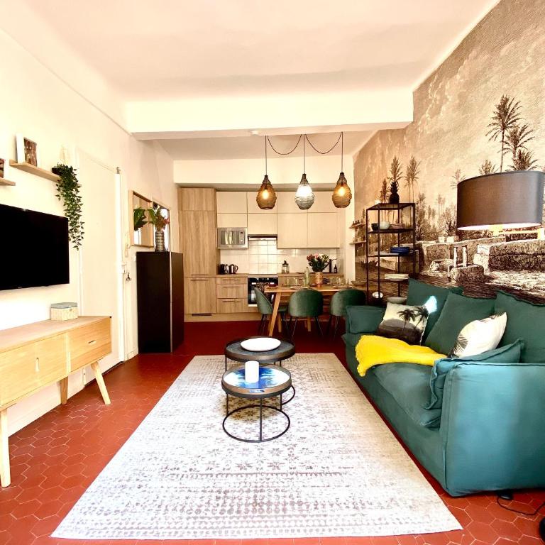 Dar Saad Appartement terrasse climatisation centre d Aix - Appartamento con 1 Camera da Letto - 16