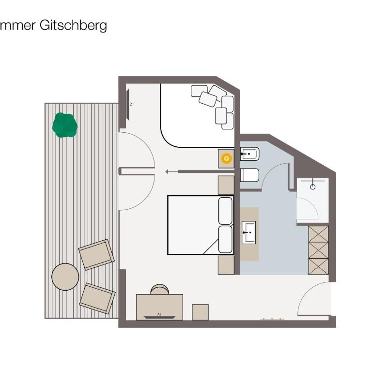 Hotel Edelweiss - Superior Doppelzimmer mit Balkon und Bergblick - 1