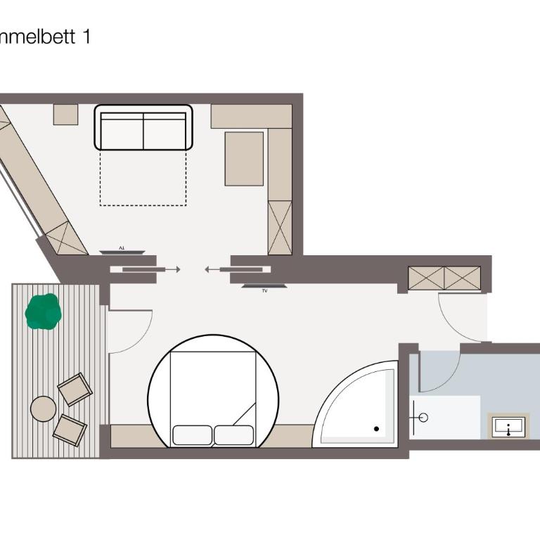 Hotel Edelweiss - Suite mit Himmelbett und Bergblick - 2