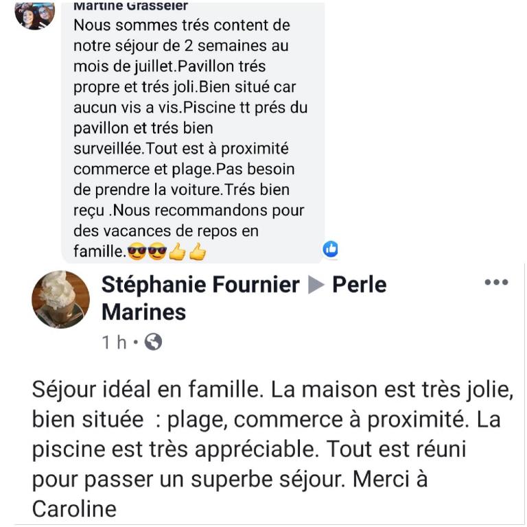 "Perle marines" maison sans vis à vis 200m plage 2 chambres climatisées Piscine dans la residence - Maison 2 Chambres - 34