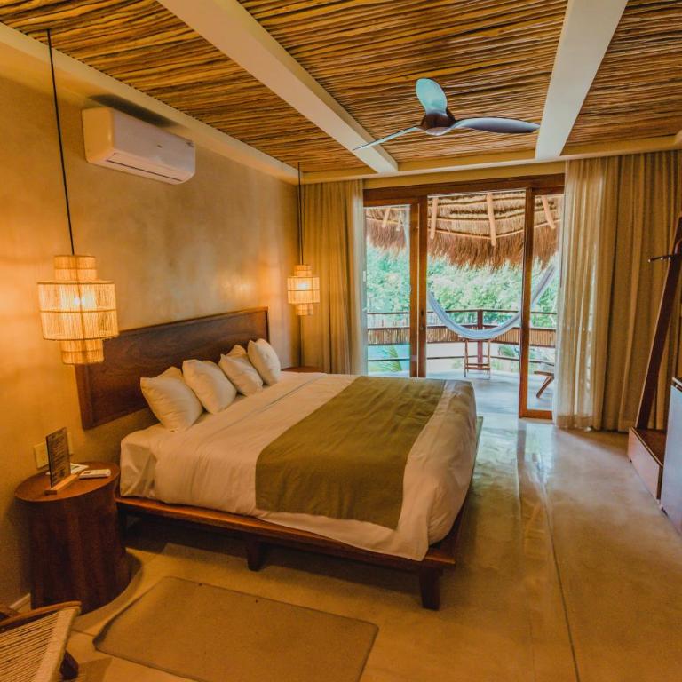 Hotel Carolina Bacalar - Habitación con cama grande - 2