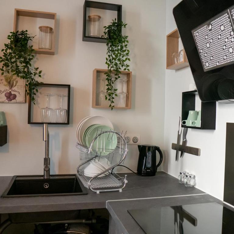 studio coeur de ville neuf et design tt equipé parking gratuit - Apartment mit 1 Schlafzimmer - 12