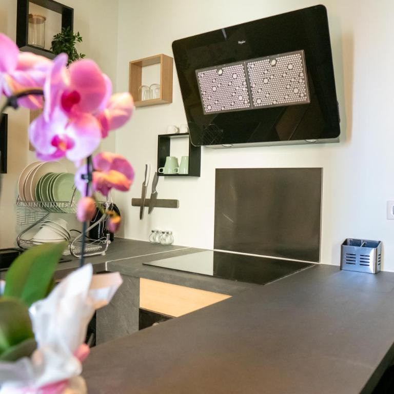studio coeur de ville neuf et design tt equipé parking gratuit - Apartment mit 1 Schlafzimmer - 13