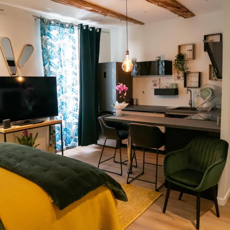 studio coeur de ville neuf et design tt equipé parking gratuit - Apartment mit 1 Schlafzimmer - 25