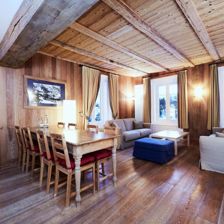 Maloja Palace Suites CO2-Neutral - Suite mit 3 Schlafzimmern - externes Chalet - 4