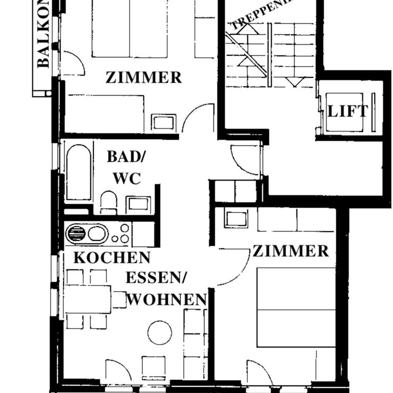 Ferienhaus-Apartment Golf - Apartment mit 2 Schlafzimmern - 1