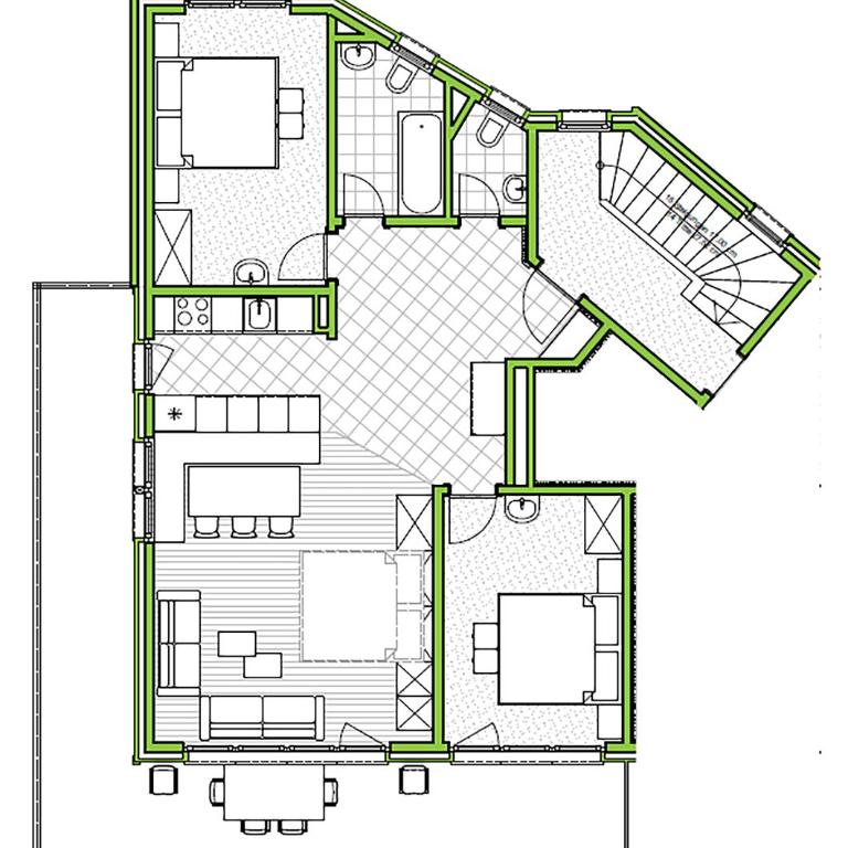 Apartments Zermatt Paradies - Apartment mit 2 Schlafzimmern und Südwestausrichtung - 2. Stock - 11