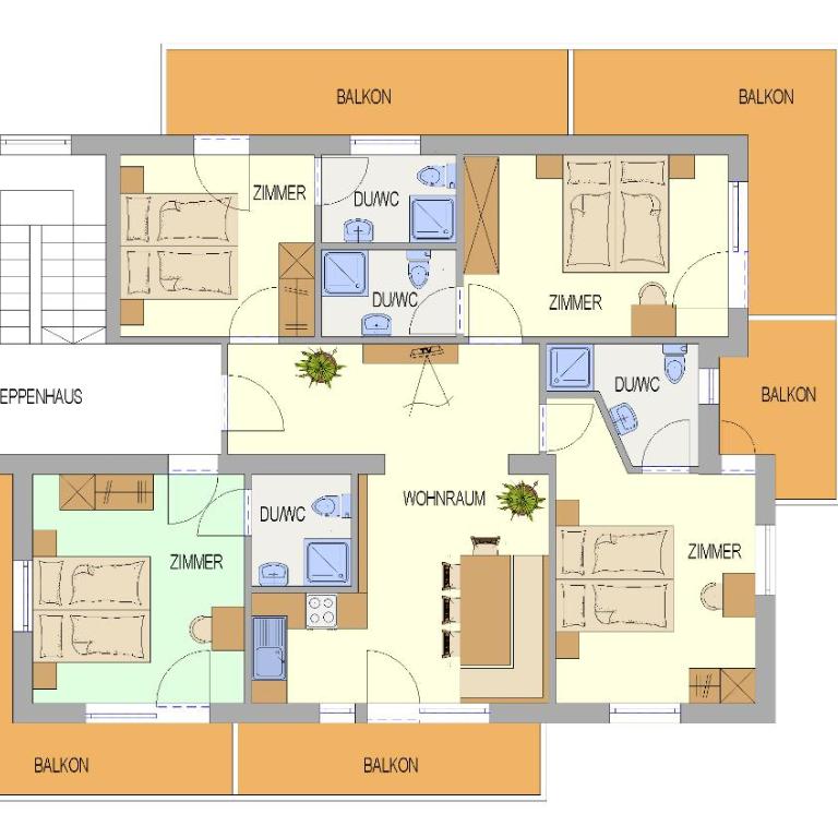 Ferienhaus Peter Spöttl - Apartment mit 4 Schlafzimmern und einem Balkon - 15