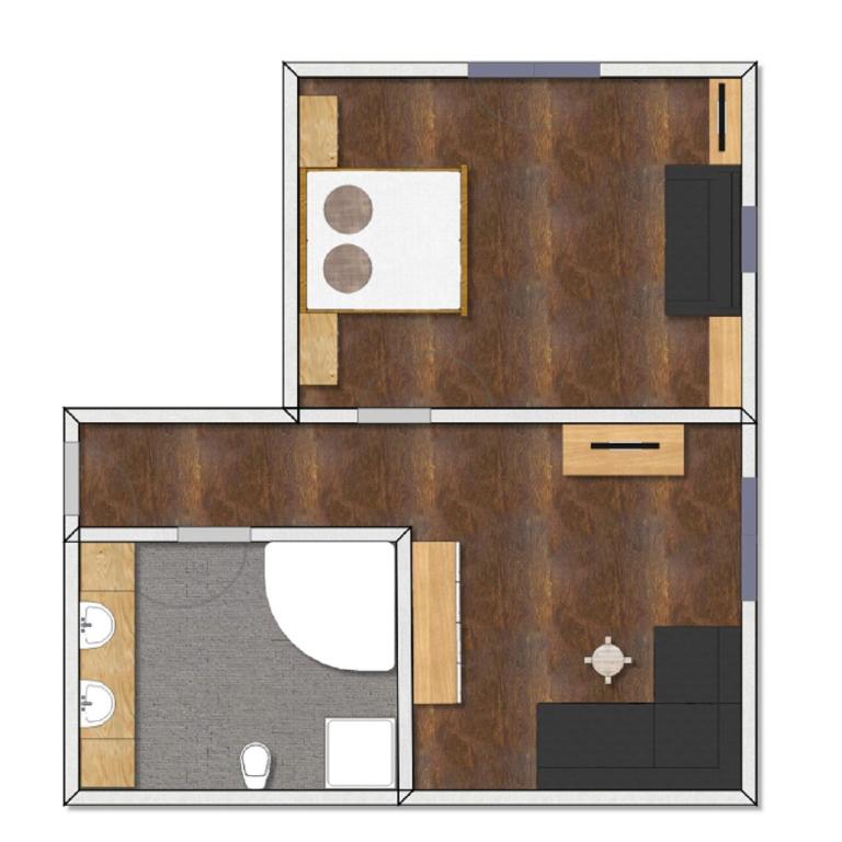 Hotel Piz Buin - Dreibettzimmer mit Balkon über dem Musikclub - 2