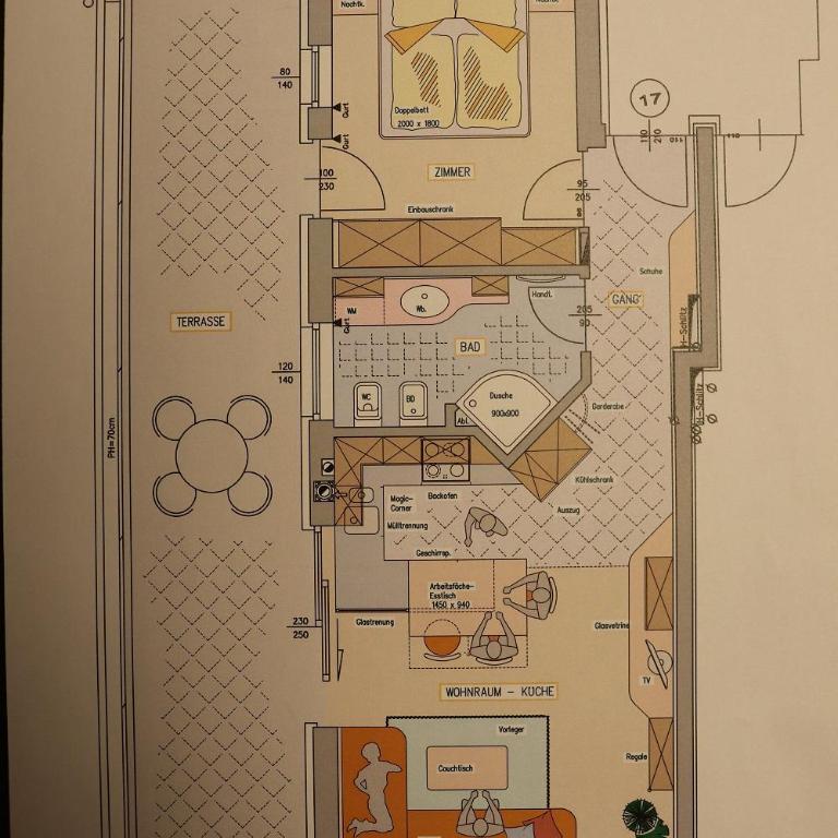 Ferienwohnung mit Garage, Fahrradraum und sehr großer sonnenverwöhnten Terrasse - Apartamento de 1 dormitorio - 28
