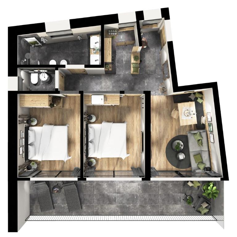 Schloss Auer - Apartamento con terraza - 2