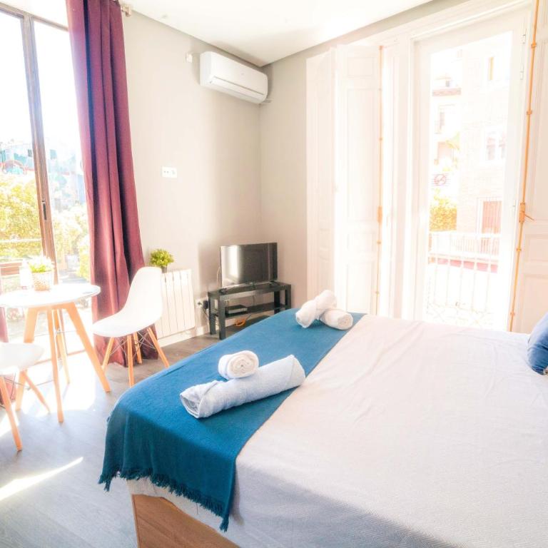 Apartments Madrid Plaza Mayor-Tintoreros - Studio Apartment with Balcony - 1