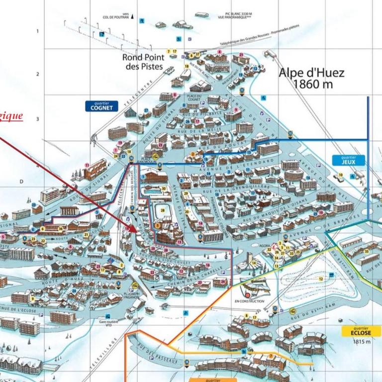 Chalet Alpe d'Huez 1850-Sea and Mountain Pleasure Avec 2 appartements- 1 Appartement 3 Chambres 8 Couchages - 3 Salles d'eau et 1 Appartement 5 Chambres 12 Couchages 5 Salles d'eau - Jacuzzi et Sauna -Pieds des Pistes et Centre - Appartement avec Balcon - 36
