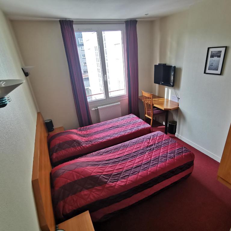 La Consigne Caen Gare SNCF Centre - Chambre Lits Jumeaux - 1
