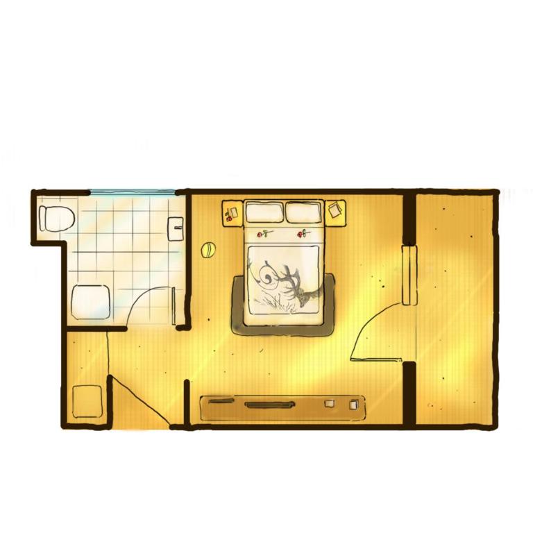 Hotel Central - Kleines Doppelzimmer mit Balkon - 3