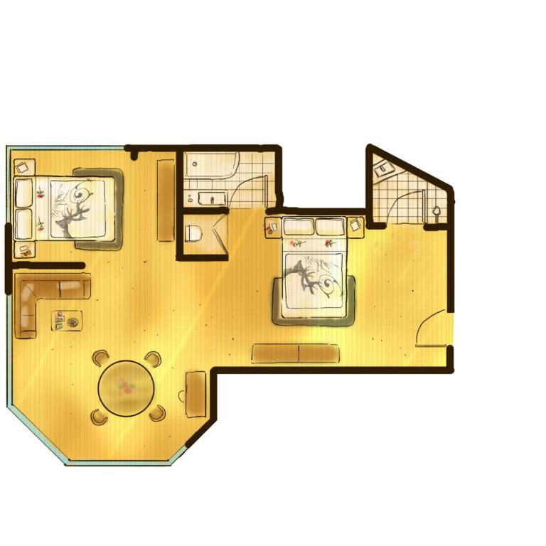 Hotel Central - Deluxe Apartment mit Balkon - 1