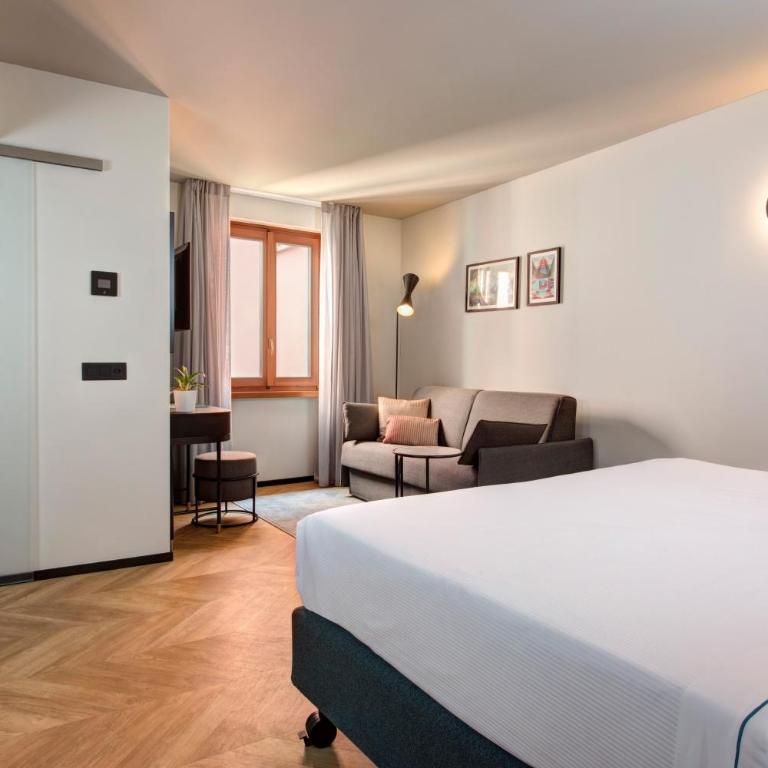 LUGANODANTE Boutique & Lifestyle Hotel - Camera Matrimoniale o Doppia con Letti Singoli Plus con Aria Condizionata - 1