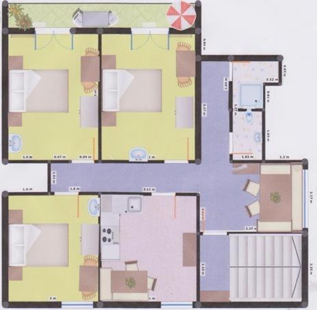 Appartement DAS REHLEIN - Apartment mit 3 Schlafzimmern - 28