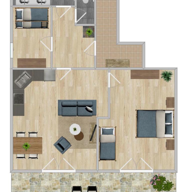 Landhaus Bergner Alm - Apartment mit Balkon - 35