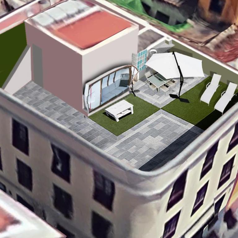 Terraza del Atlántico, un oasis en la ciudad - Apartamento de 2 dormitorios - 54