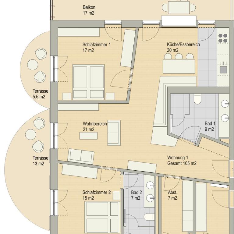 Wellness Ferienwohnungen Obere Mühle - Apartment mit 2 Schlafzimmern - 1