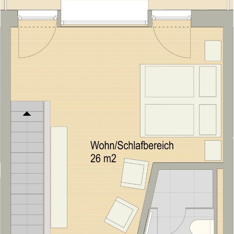 Wellness Ferienwohnungen Obere Mühle - Apartment mit 1 Schlafzimmer - 1