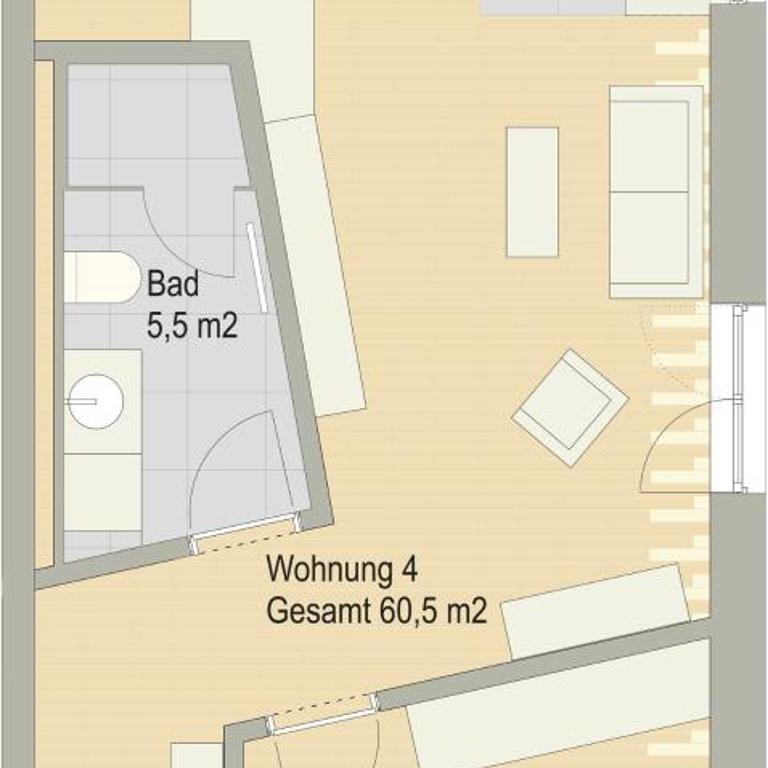 Wellness Ferienwohnungen Obere Mühle - Apartment mit 1 Schlafzimmer - 1