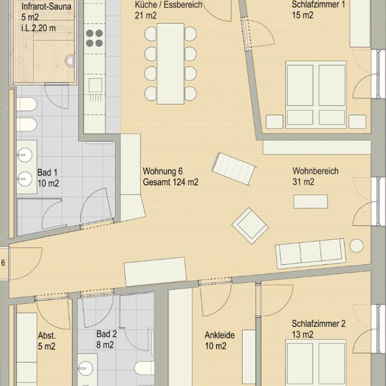 Wellness Ferienwohnungen Obere Mühle - Apartment mit 2 Schlafzimmern - 2