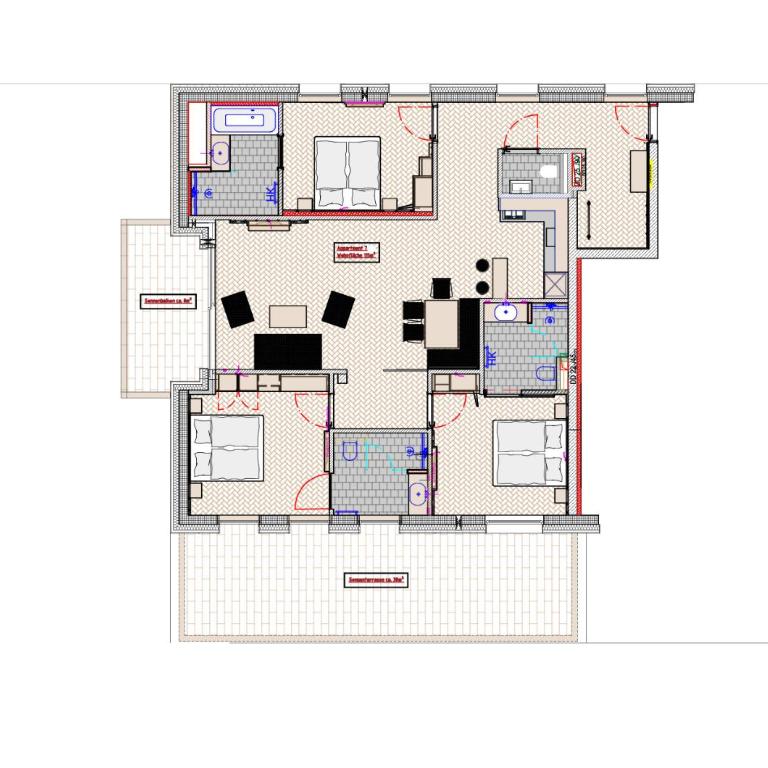 PoSt Boutique Apartments - Apartment mit 3 Schlafzimmern - 13