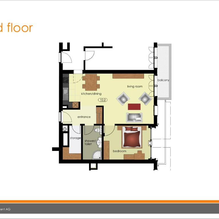 Apartment Stotzhalten 2.5 - GriwaRent AG - Apartment mit 1 Schlafzimmer und Balkon - 13