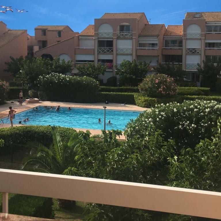 Appt T2 climatisé, climatisation neuve cette année!, Piscine, la Plage à 130m! Parking privé clos, Lave-linge, Lave-vaisselle, Draps, Linge et Ménage inclus! - Appartement 1 Chambre - 8