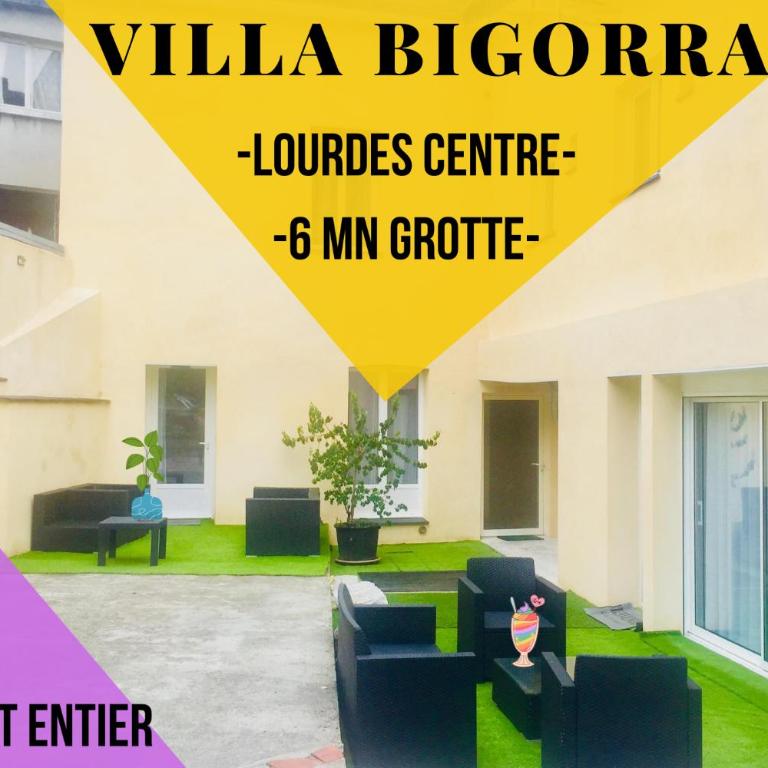 Villa Bigorra Lourdes centre Le Sanctuaire La Grotte , parking - Appartement avec Terrasse - 1